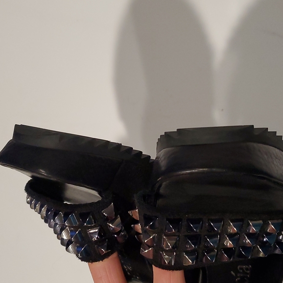 Pedro Garcia Fortuna Studded Wedge Sandles - Picture 12 of 13